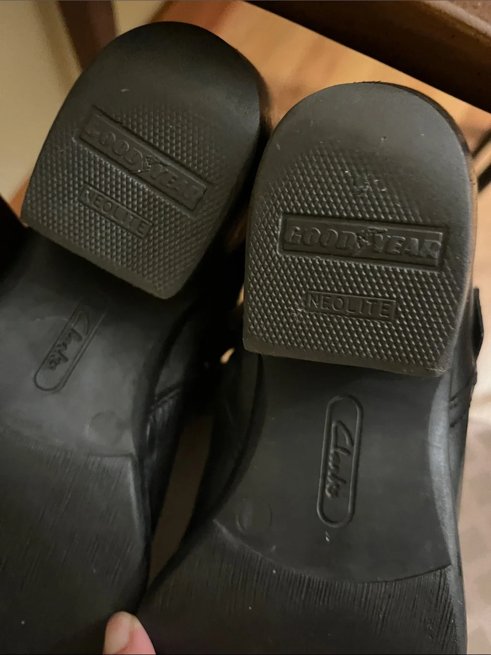 Clarks classic black
